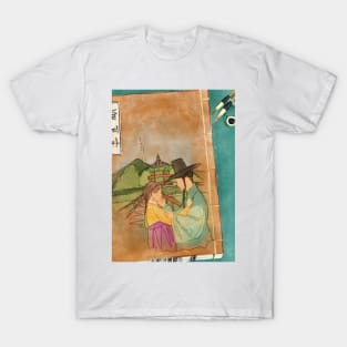 Korean traditional book with couple T-Shirt